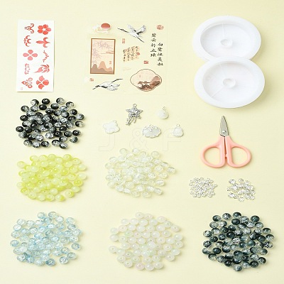 DIY Lampwork Beaded Bracelet Making Kit DIY-FZC0001-01C-1