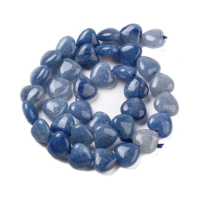 Dyed & Heated Natural Blue Aventurine Beads Strands G-B022-34C-1