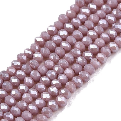 Electroplate Glass Beads Strands LS-EGLA-A044-P1mm-A13-1