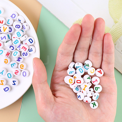 Opaque White Acrylic Beads SACR-YW0001-23E-1