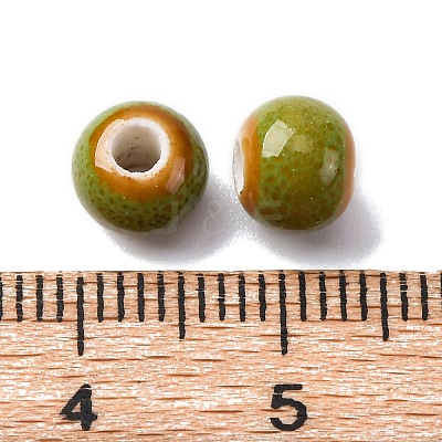 Bright Glazed Porcelain Beads PORC-D300-A40-1