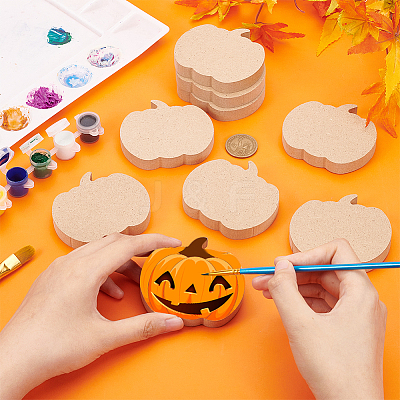 10Pcs MDF Wood Blank Display Decorations AJEW-BC0002-06A-1