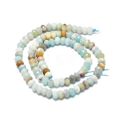 Natural Flower Amazonite Beads Strands G-F715-096-1