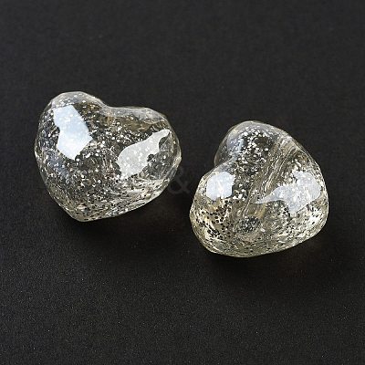 UV Plating Acrylic European Large Hole Beads X-OACR-S142-01C-1