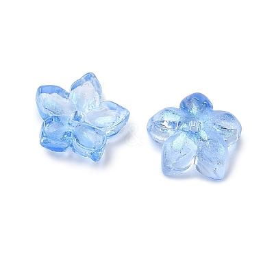 Dyed & Heated Glass Bead Caps GLAA-Z019-02N-1