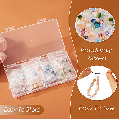 120G 8 Colors Glass Beads GLAA-TA0001-89-1