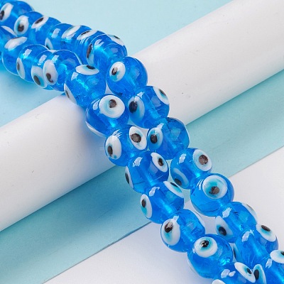 Handmade Lampwork Beads Strand LAMP-E030-02D-1
