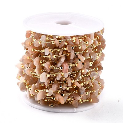 Handmade Beaded Chain CHC-D027-01G-04-1