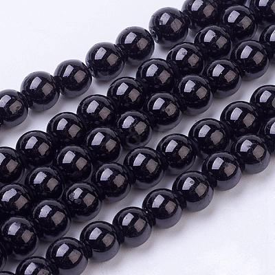 Painted Glass Bead Strands DGLA-S071-8mm-90-1