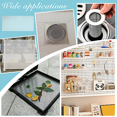 Aluminum Round Hole Sheets DIY-WH0726-014P-1