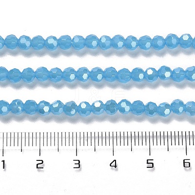 Electroplate Glass Beads Strands EGLA-A035-J4mm-A07-1