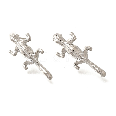 Brass Stud Earrings EJEW-B118-02P-1