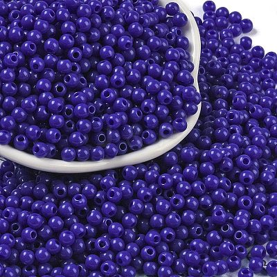 Opaque Acrylic Beads SACR-A007-01A-05-1