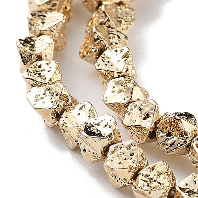 Electroplated Synthetic Lava Rock Beads Strands G-H303-A07-LG-1-1