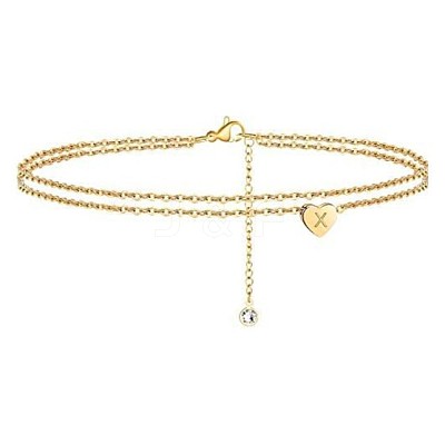 Heart Brass with Crystal Rhinestone Anklets FS-WGC43DA-15-1