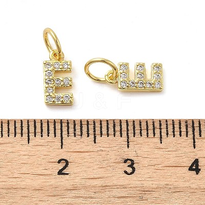 Brass Micro Pave Cubic Zirconia Pendants KK-M273-02G-E-1