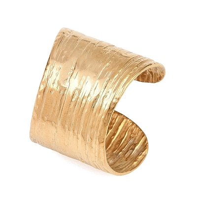 304 Stainless Steel Wide Band Cuff Open Rings RJEW-E300-02G-1