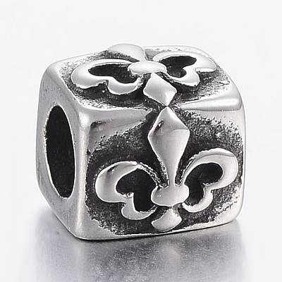 304 Stainless Steel European Beads STAS-F150-070AS-1