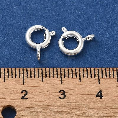 Brass Spring Ring Clasps KK-P249-08A-S-1
