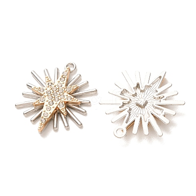 Alloy Rhinestone Pendants RB-CBAA987-05B-1