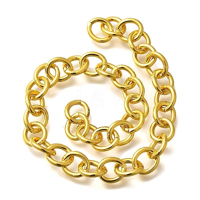Rack Plating Brass Link Chains CHC-M027-01G-1