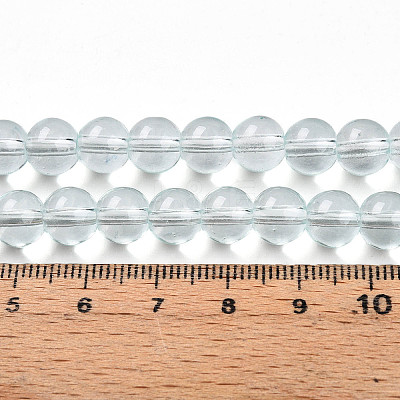 Baking Paint Transparent Glass Beads X1-DGLA-N006-8mm-07-1
