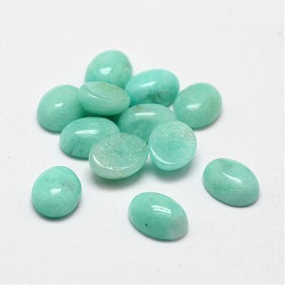 Oval Natural Amazonite Cabochons G-O147-02A-1