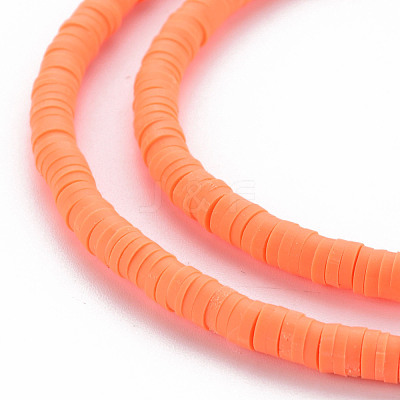 Handmade Polymer Clay Bead Strands CLAY-T002-4mm-61-1