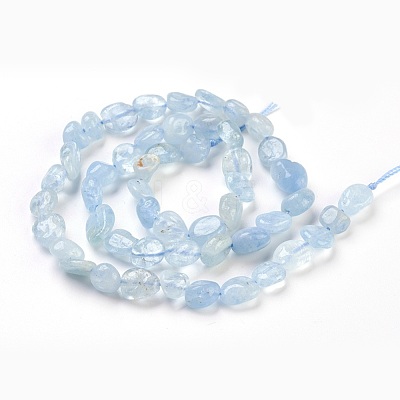 Natural Aquamarine Beads Strands X-G-F575-11-1