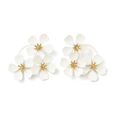Alloy Stud Earrings LS-EJEW-K304-06-1