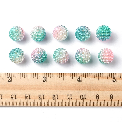 Imitation Pearl Acrylic Beads OACR-FS0001-32B-1
