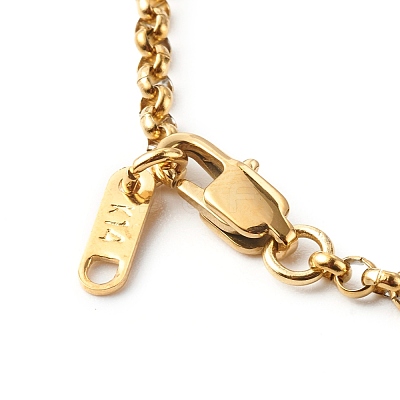 Handmade 304 Stainless Steel Rolo Chain Bracelets Making Accessories AJEW-JB01026-03-1