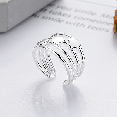 Heart Brass Cuff Rings for Women FS-WG6A9FB-01-1