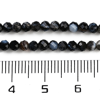 Natural Banded Agate Beads Strands G-P553-G10-02-1