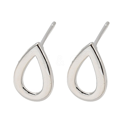 Brass Stud Earrings EJEW-B035-12P-1