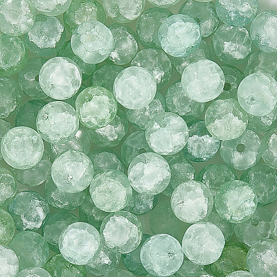 2Strands Crackle Glass Beads Strands GLAA-LT0001-01A-1