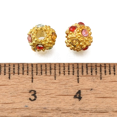 Rack Plating Alloy Beads FIND-A045-02A-G-1