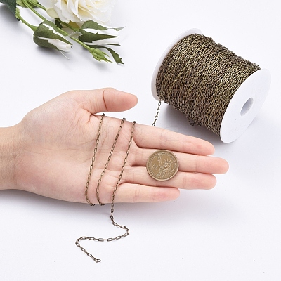 Brass Cable Chains CHC028Y-AB-1