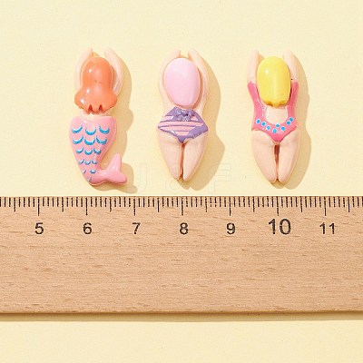 12Pcs 3 Styles Opaque Resin Cabochons CRES-FS0001-10-1