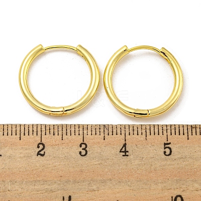 Brass Hoop Earrings EJEW-L211-08F-G-1