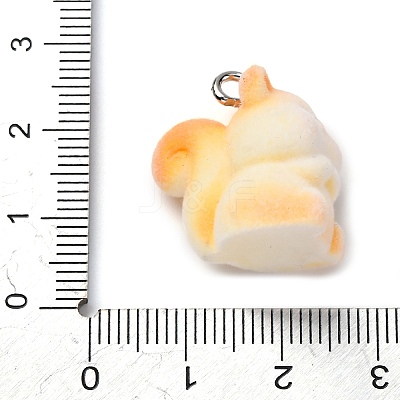 Flocky Animal Resin Pendants FIND-S001-06O-1