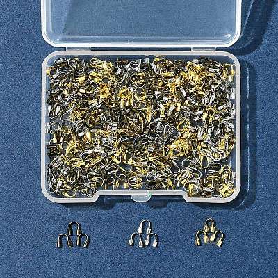 450Pcs 3 Colors Brass Wire Guardian and Protectors KK-FS0001-63-1