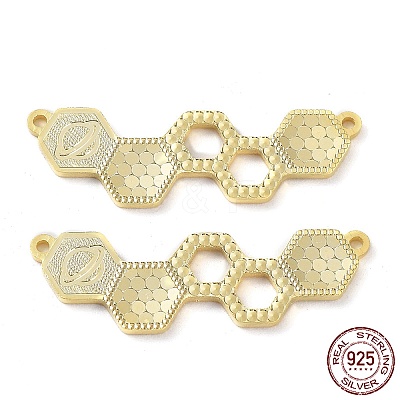 925 Sterling Silver Connector Charms STER-C003-22G-1