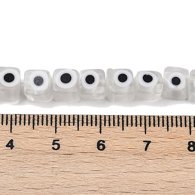 Handmade Evil Eye Lampwork Beads Strands LAMP-G166-16B-1