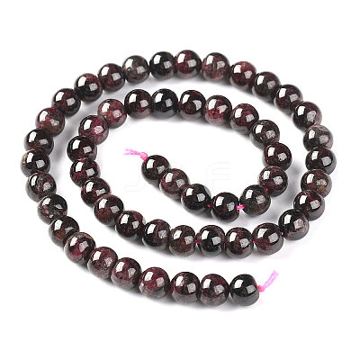 Natural Garnet Beads Strands X-G-J376-37-8mm-1