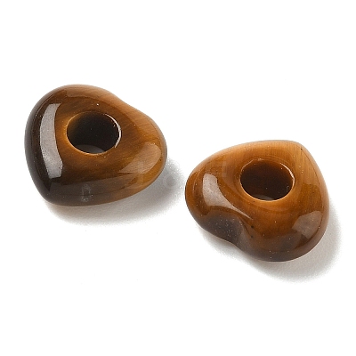 Natural Tiger Eye European Beads G-C252-01E-1