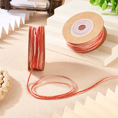 2 Rolls Segment Dyed Cotton Twisted String Cord OCOR-TA0002-95B-1