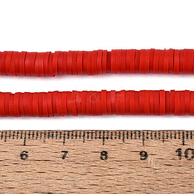 Handmade Polymer Clay Beads Strands CLAY-R089-6mm-038-1
