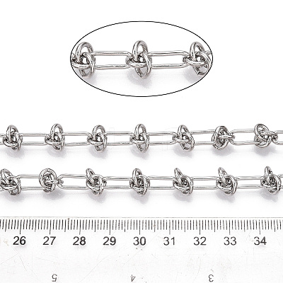 Iron Oval with knot Link Chains CH-N004-14P-1