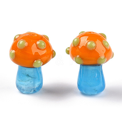 Handmade Lampwork Beads Strands X-LAMP-N024-09G-1